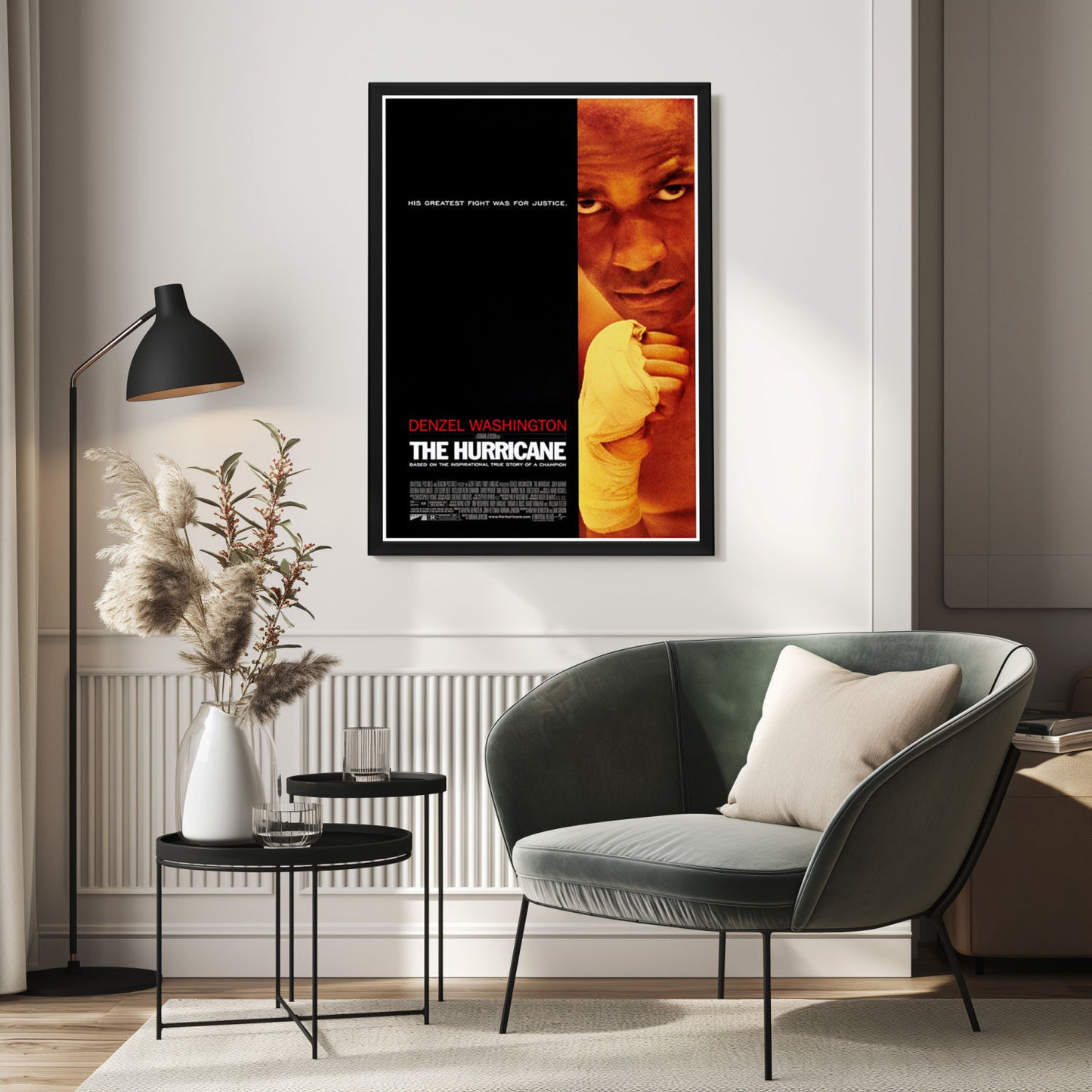 "Hurricane" (1999) Framed Movie Poster