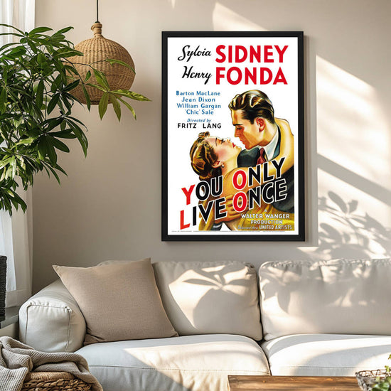 "You Only Live Once" (1937) Framed Movie Poster