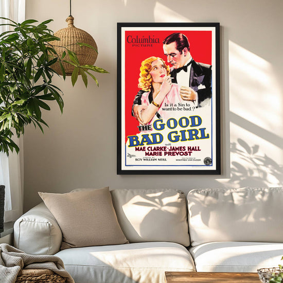 "Good Bad Girl" (1931) Framed Movie Poster