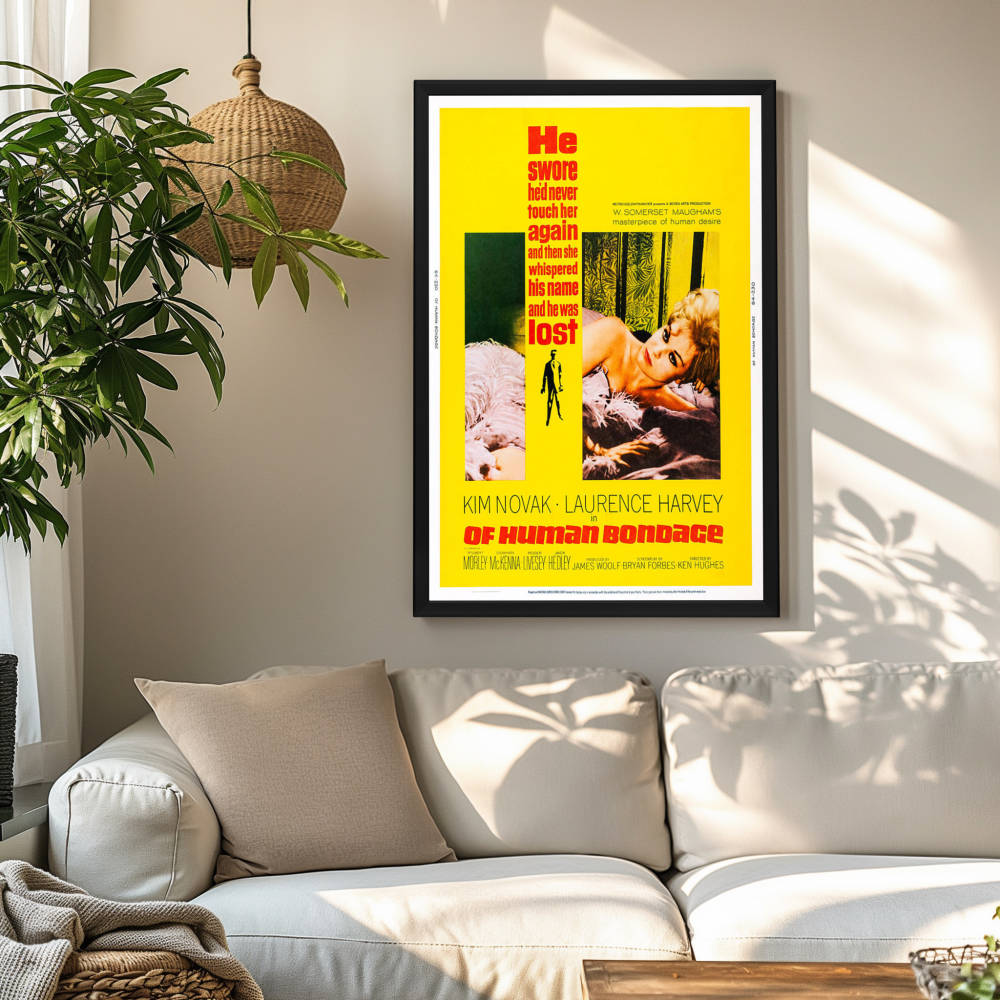 "Of Human Bondage" (1964) Framed Movie Poster