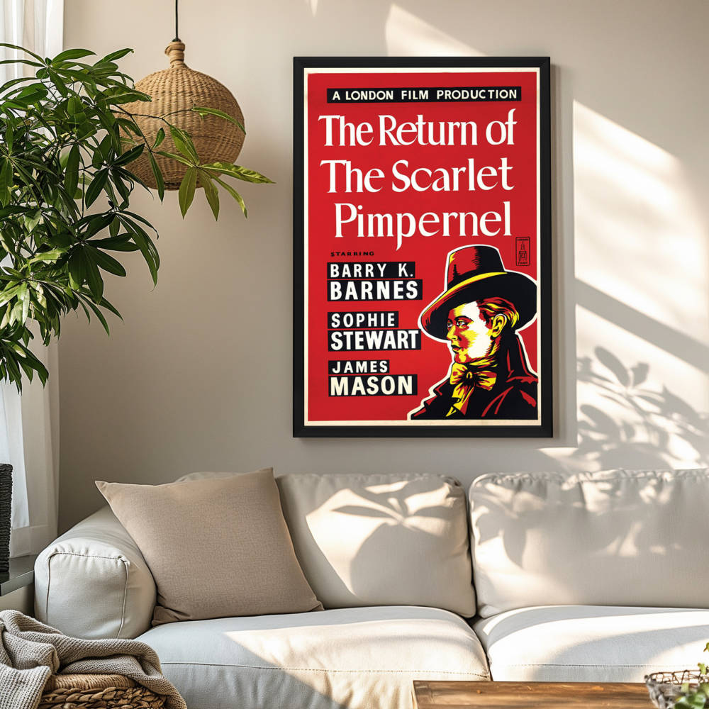 "Return Of The Scarlet Pimpernel" (1937) Framed Movie Poster