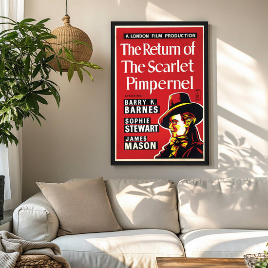 "Return Of The Scarlet Pimpernel" (1937) Framed Movie Poster