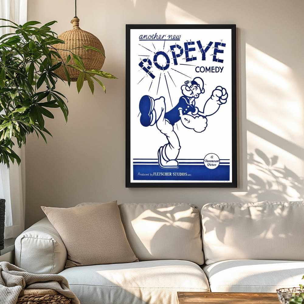 "Let's Sing With Popeye" (1934) Framed Movie Poster