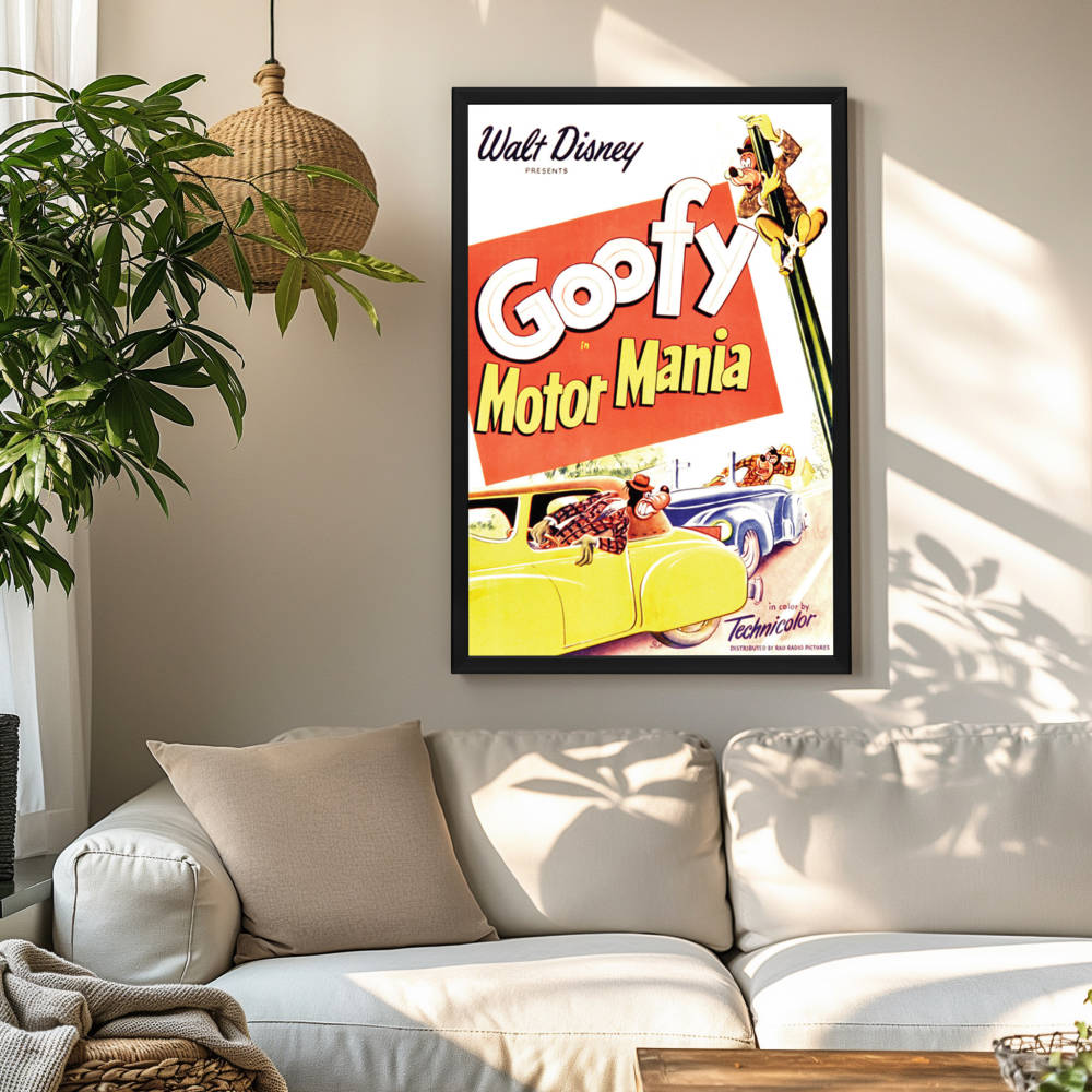 "Motor Mania" (1950) Framed Movie Poster