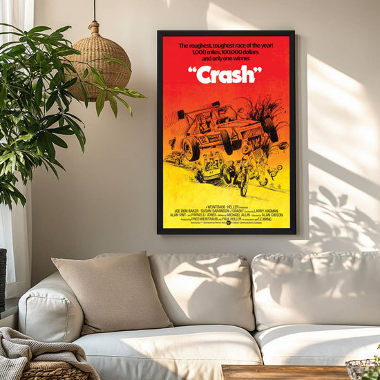 "Checkered Flag or Crash" (1977) Framed Movie Poster