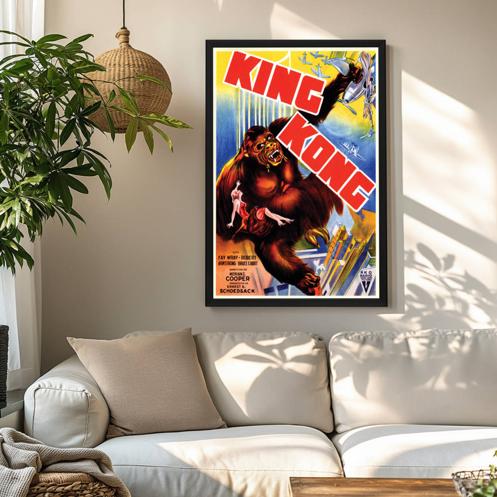 "King Kong" (1933) Framed Movie Poster