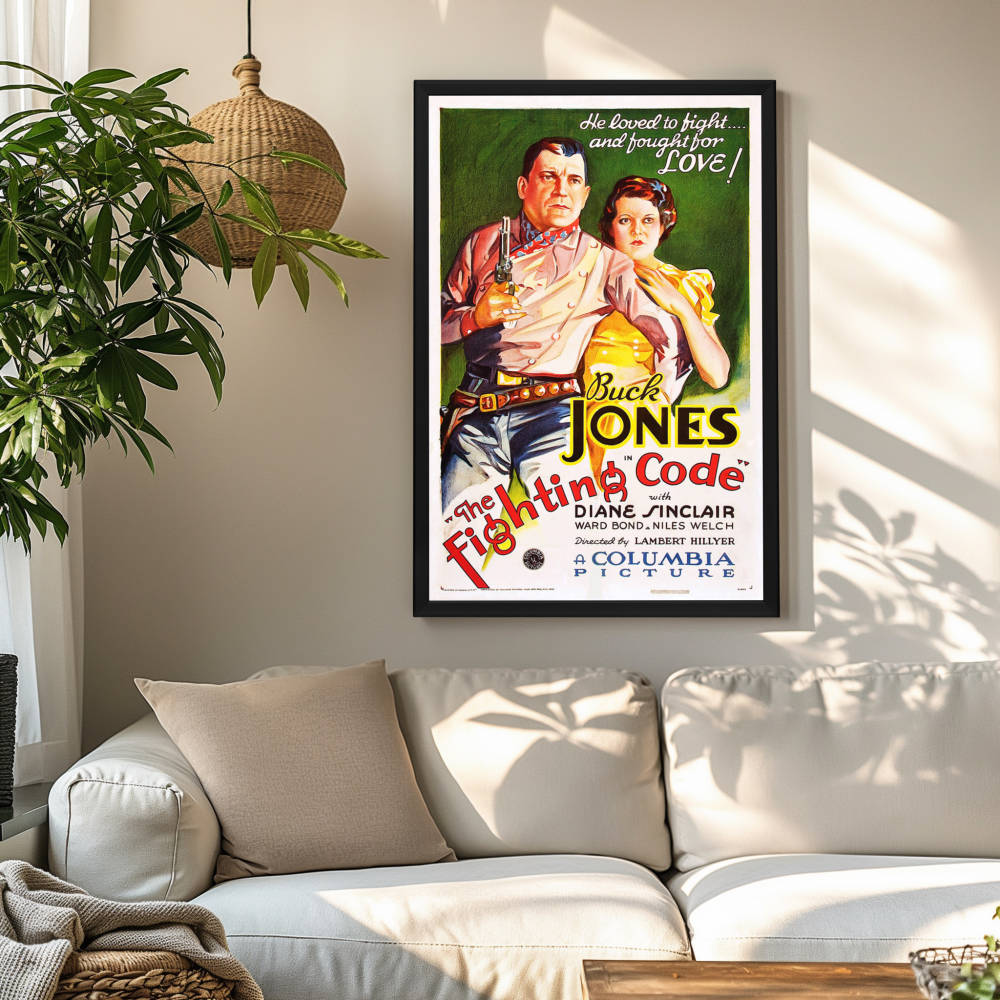 "Fighting Code" (1933) Framed Movie Poster