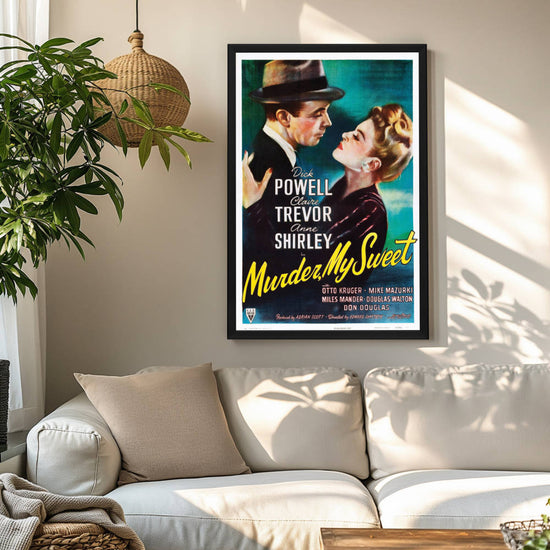 "Murder, My Sweet" (1944) Framed Movie Poster