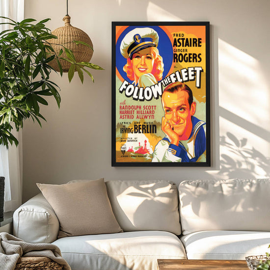 "Follow The Fleet" (1936) Framed Movie Poster