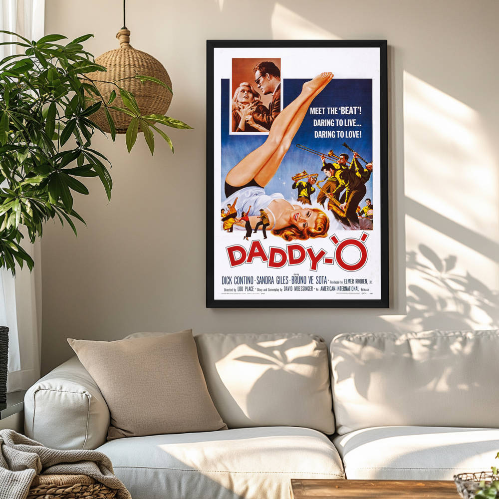 "Daddy-O" (1959) Framed Movie Poster