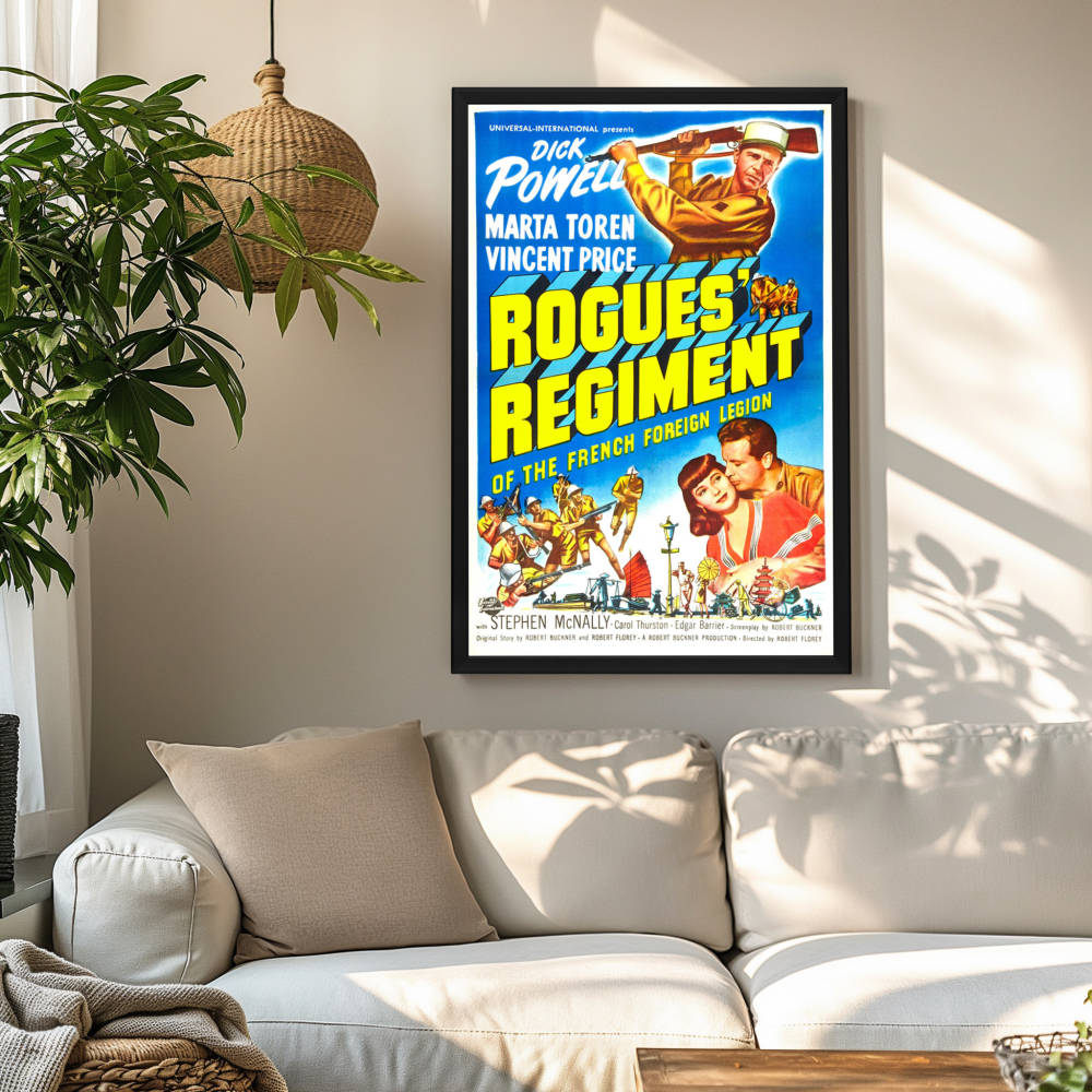 "Rogues' Regiment" (1948) Framed Movie Poster