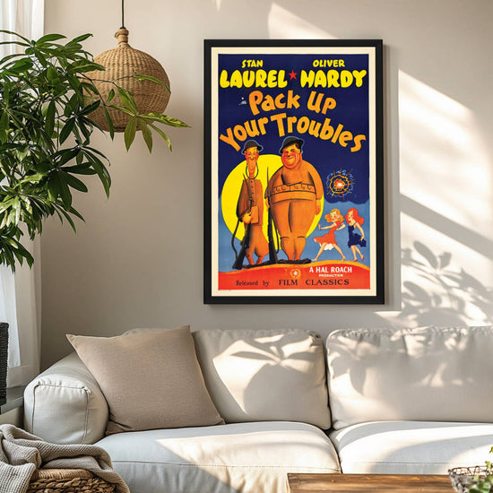 "Pack Up Your Troubles" (1932) Framed Movie Poster