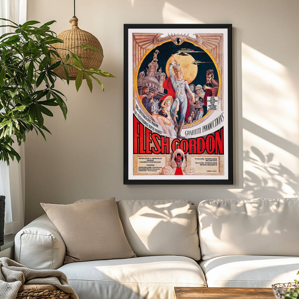"Flesh Gordon" (1974) Framed Movie Poster