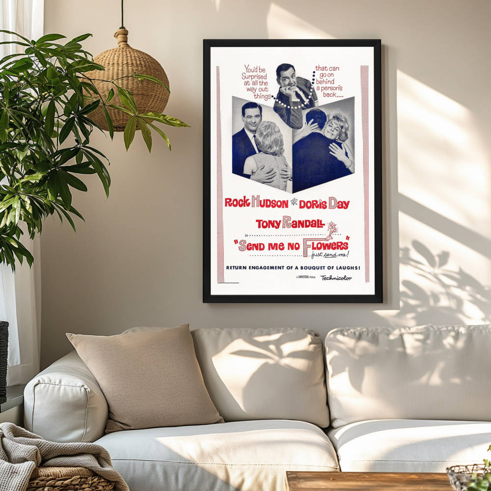 "Send Me No Flowers" (1964) Framed Movie Poster