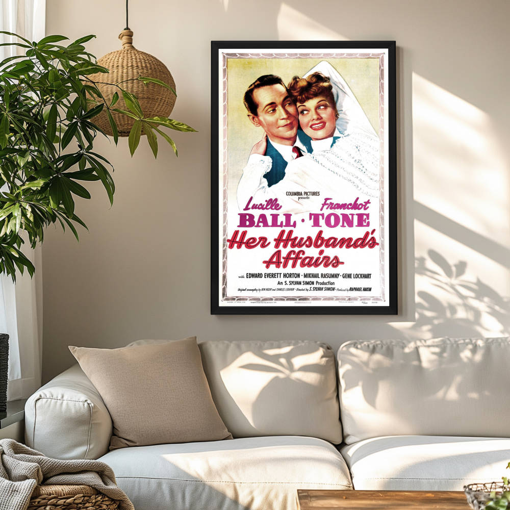"Her Husband's Affairs" (1947) Framed Movie Poster