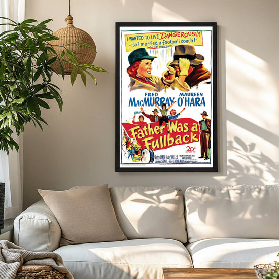 "Father Was A Fullback" (1949) Framed Movie Poster