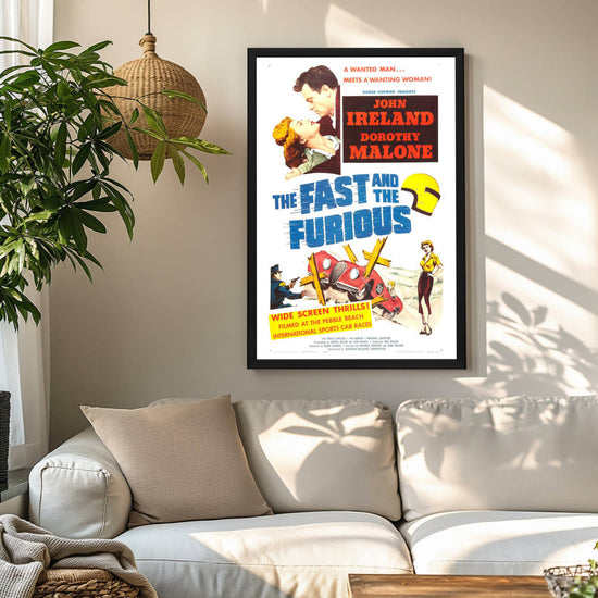 "Fast And The Furious" (1955) Framed Movie Poster