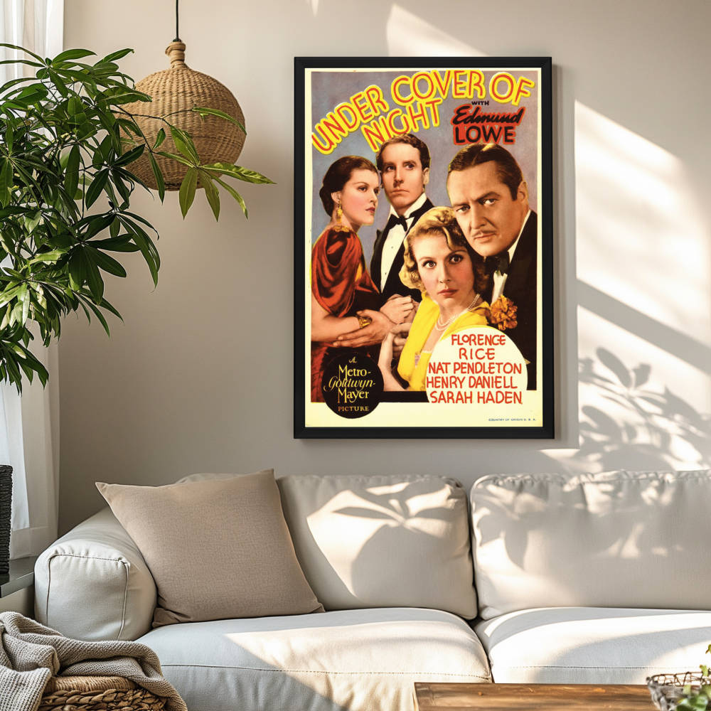 "Under Cover Of Night" (1937) Framed Movie Poster