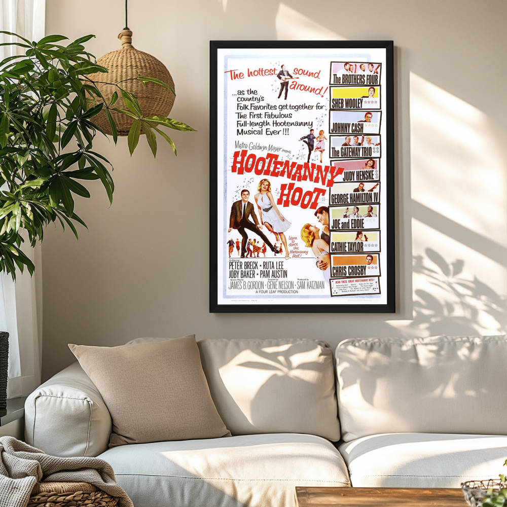 "Hootenanny Hoot" (1963) Framed Movie Poster