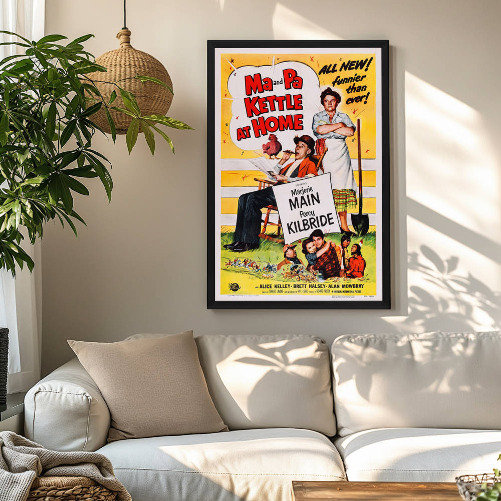 "Ma And Pa Kettle At Home" (1954) Framed Movie Poster