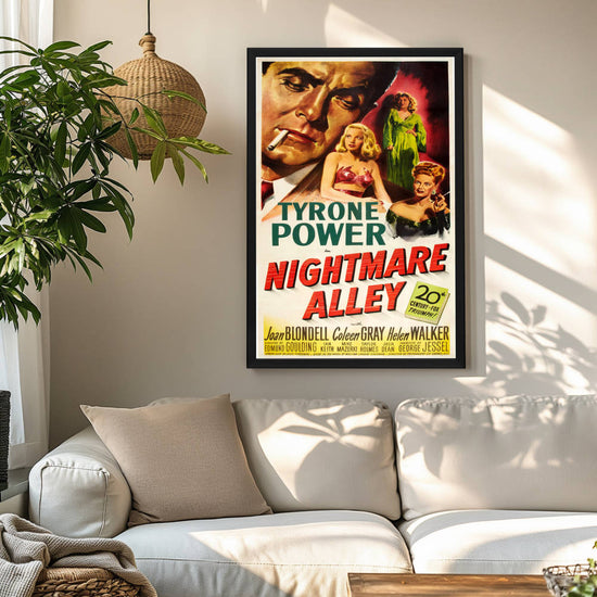 "Nightmare Alley" (1947) Framed Movie Poster