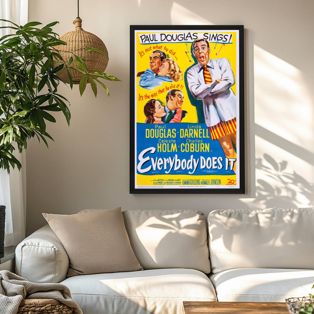 "Everybody Does It" (1949) Framed Movie Poster