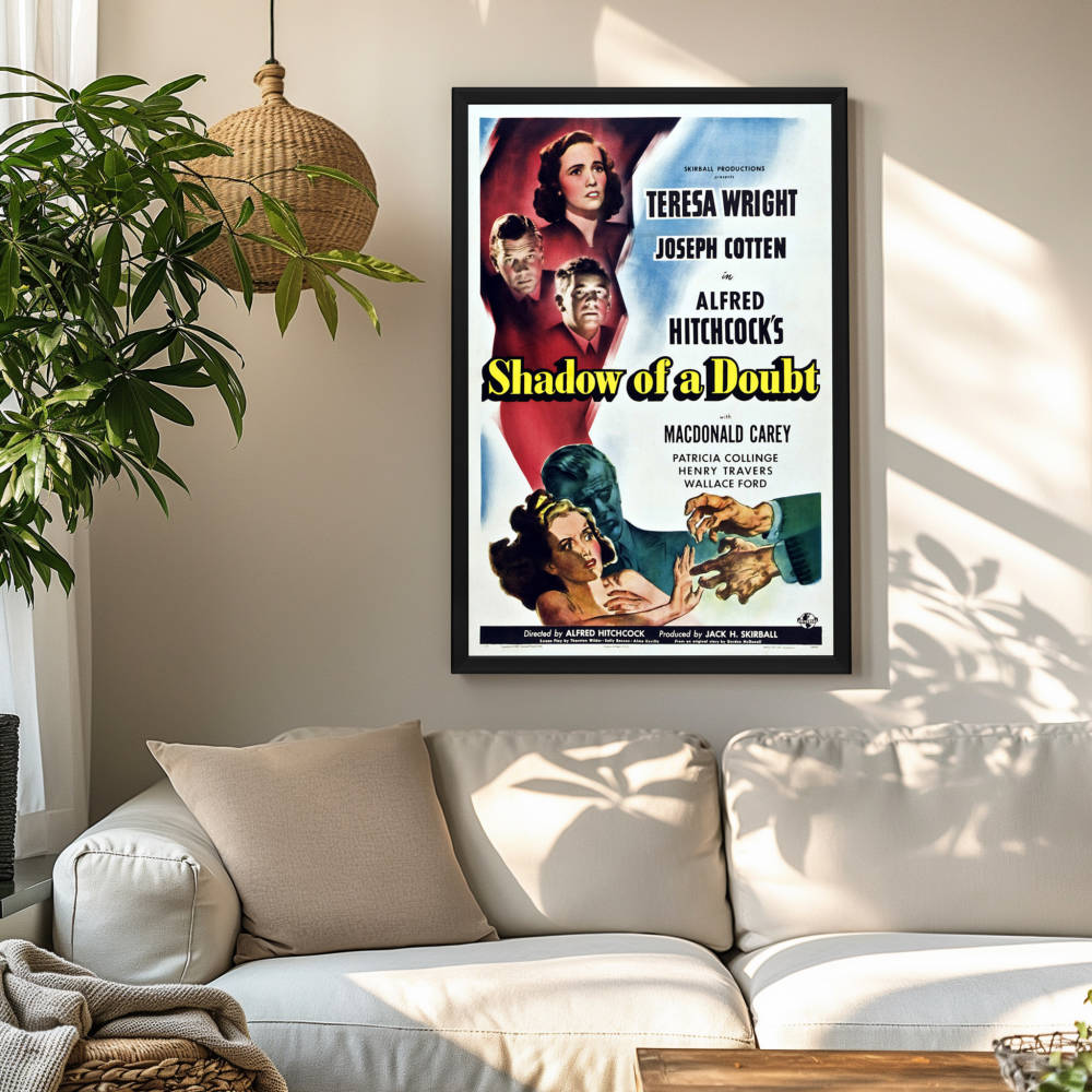 "Shadow Of A Doubt" (1943) Framed Movie Poster