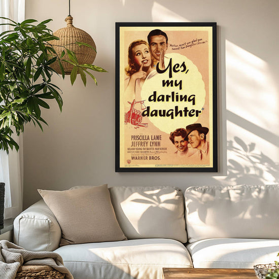 "Yes, My Darling Daughter" (1939) Framed Movie Poster