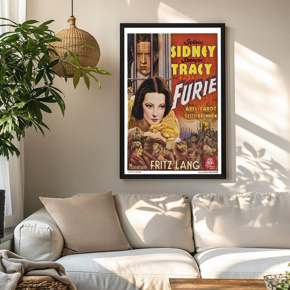 "Fury (French)" (1936) Framed Movie Poster