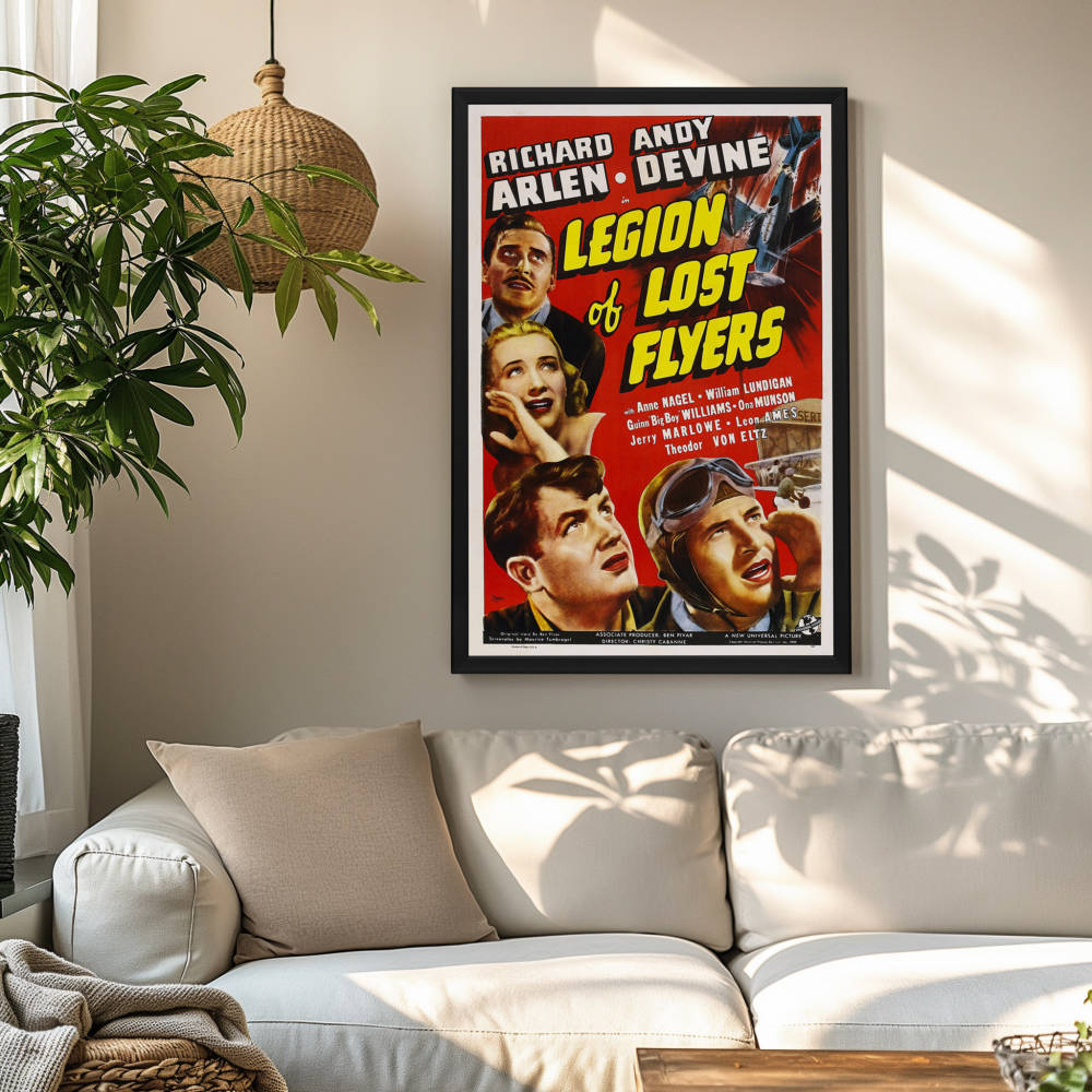 "Legion Of Lost Flyers" (1939) Framed Movie Poster