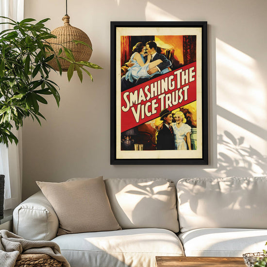 "Smashing The Vice Trust" (1937) Framed Movie Poster