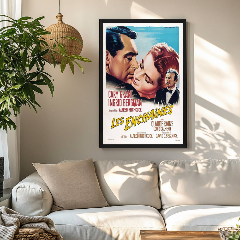 "Notorious (French)" (1946) Framed Movie Poster