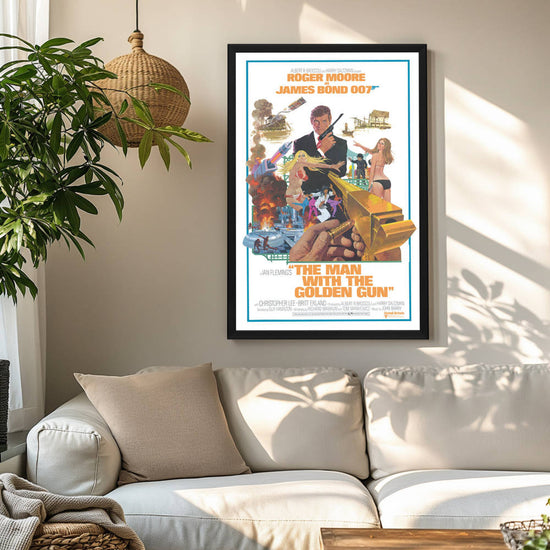 "Man With The Golden Gun" (1974) Framed Movie Poster
