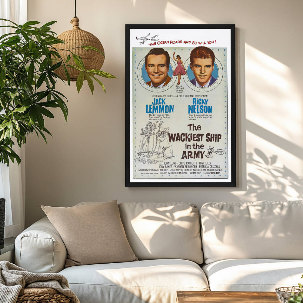 "Wackiest Ship In The Army" (1960) Framed Movie Poster