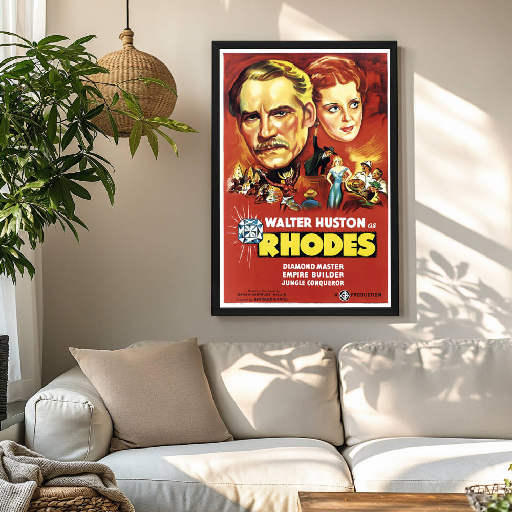 "Rhodes Of Africa" (1936) Framed Movie Poster