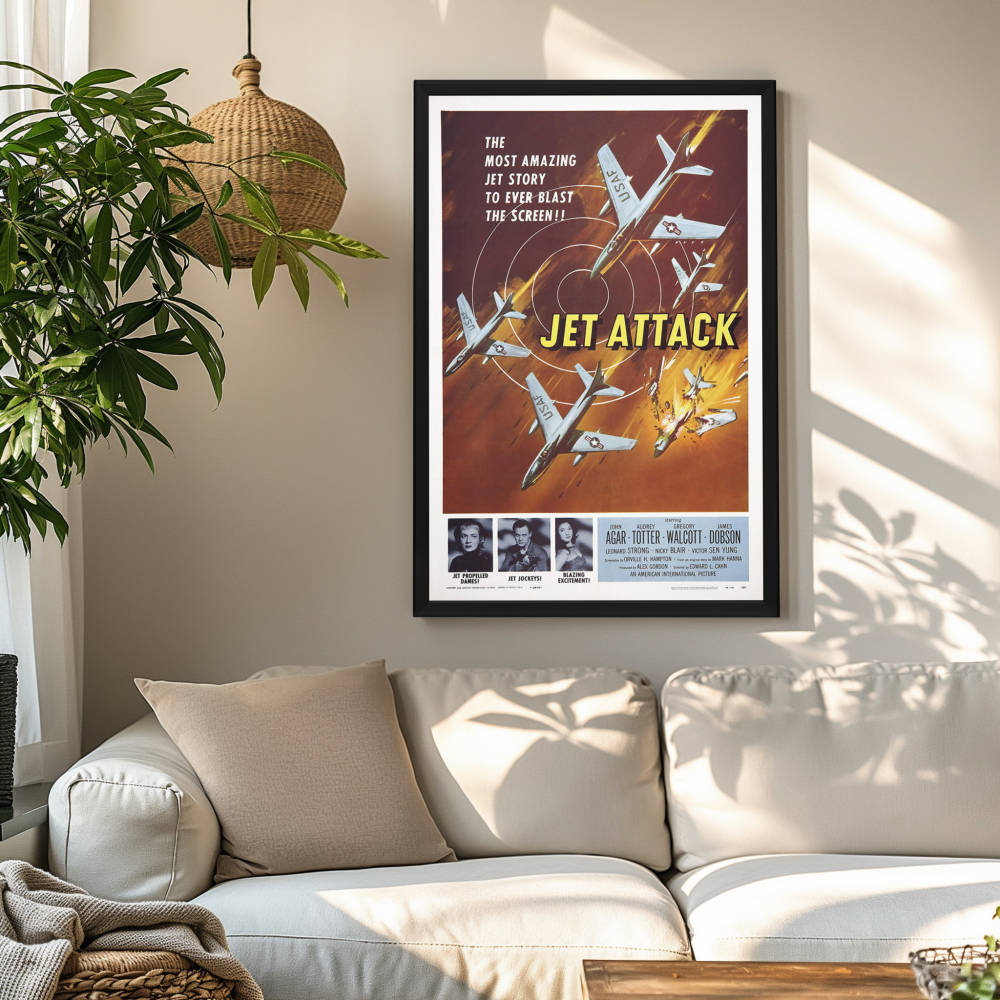 "Jet Attack" (1958) Framed Movie Poster