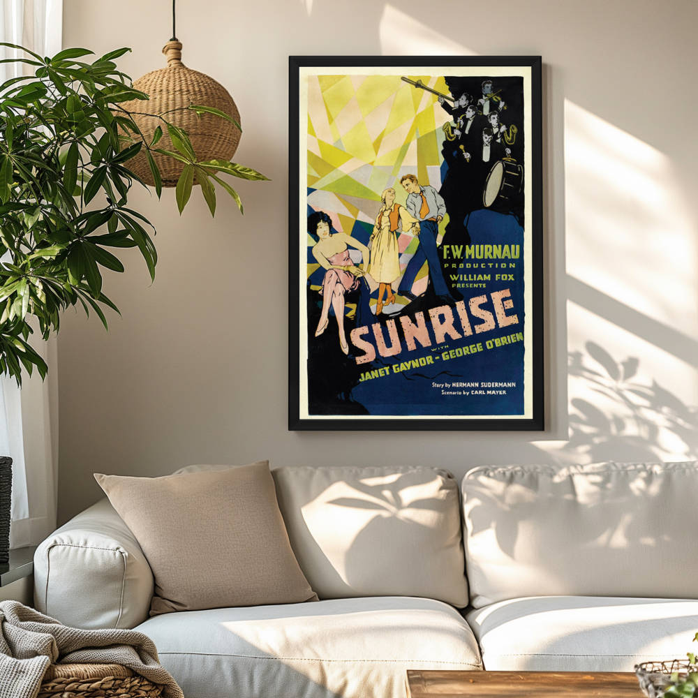 "Sunrise" (1927) Framed Movie Poster