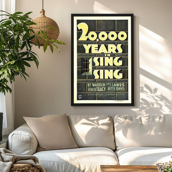 "20,000 Years In Sing Sing" (1932) Framed Movie Poster