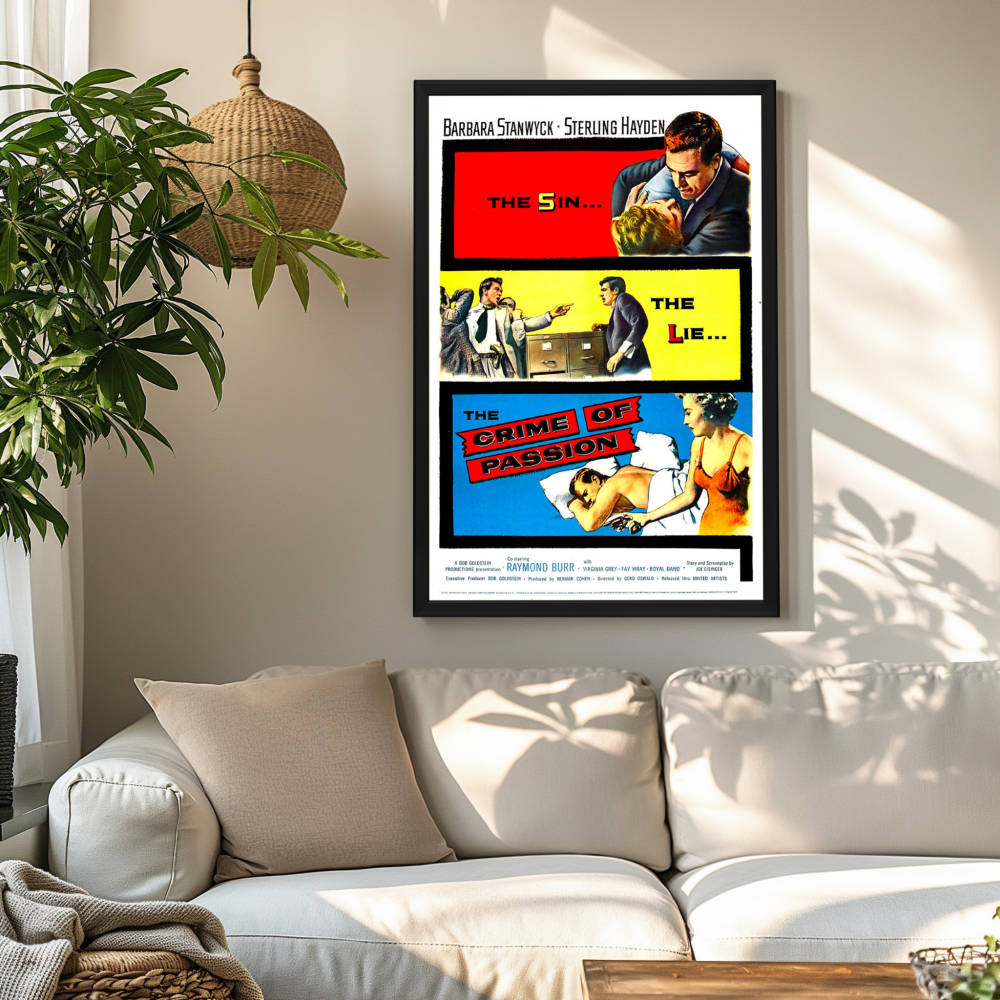 "Crime Of Passion" (1957) Framed Movie Poster