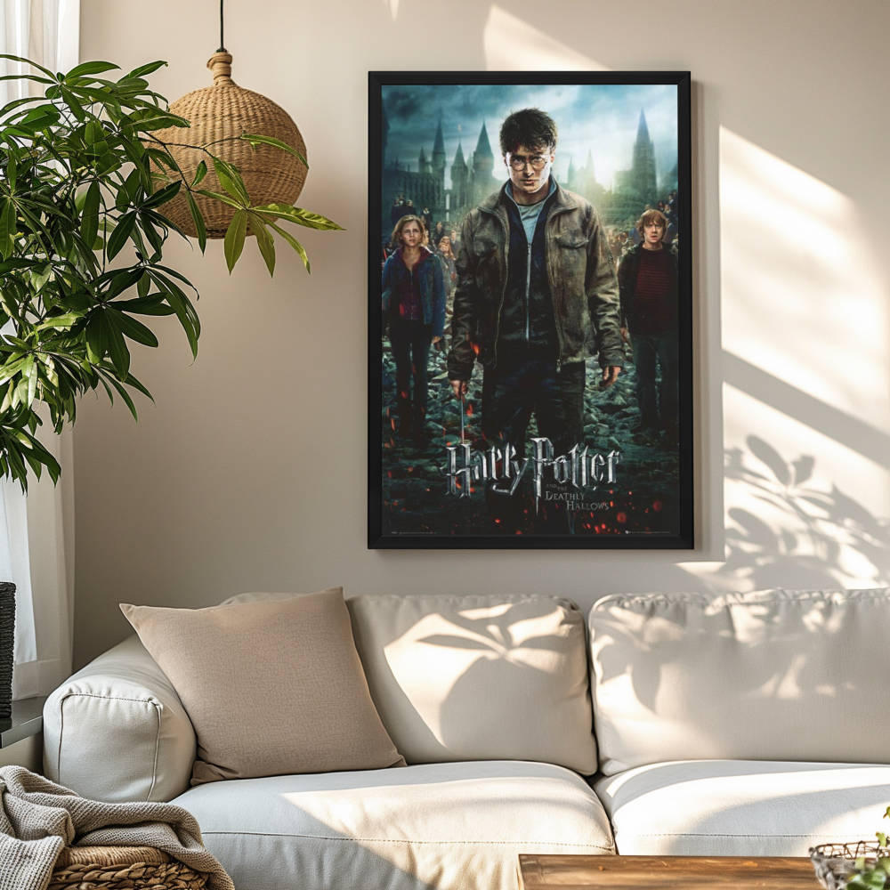 "Harry Potter and the Deathly Hallows: Part Two" (2011) Framed Movie Poster