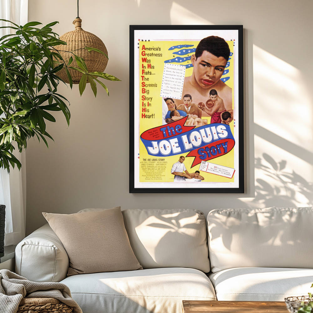 "Joe Louis Story" (1953) Framed Movie Poster