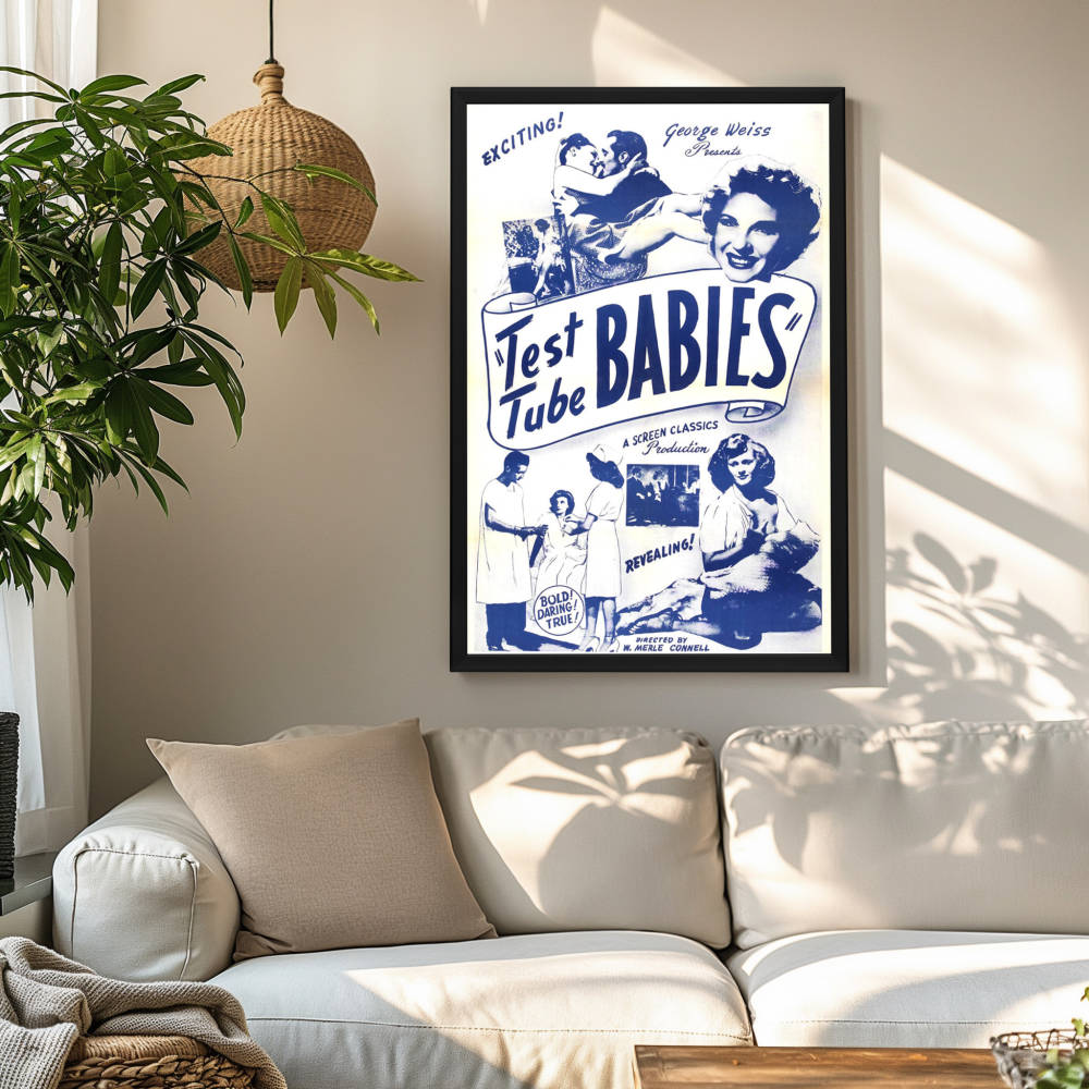 "Test Tube Babies" (1948) Framed Movie Poster