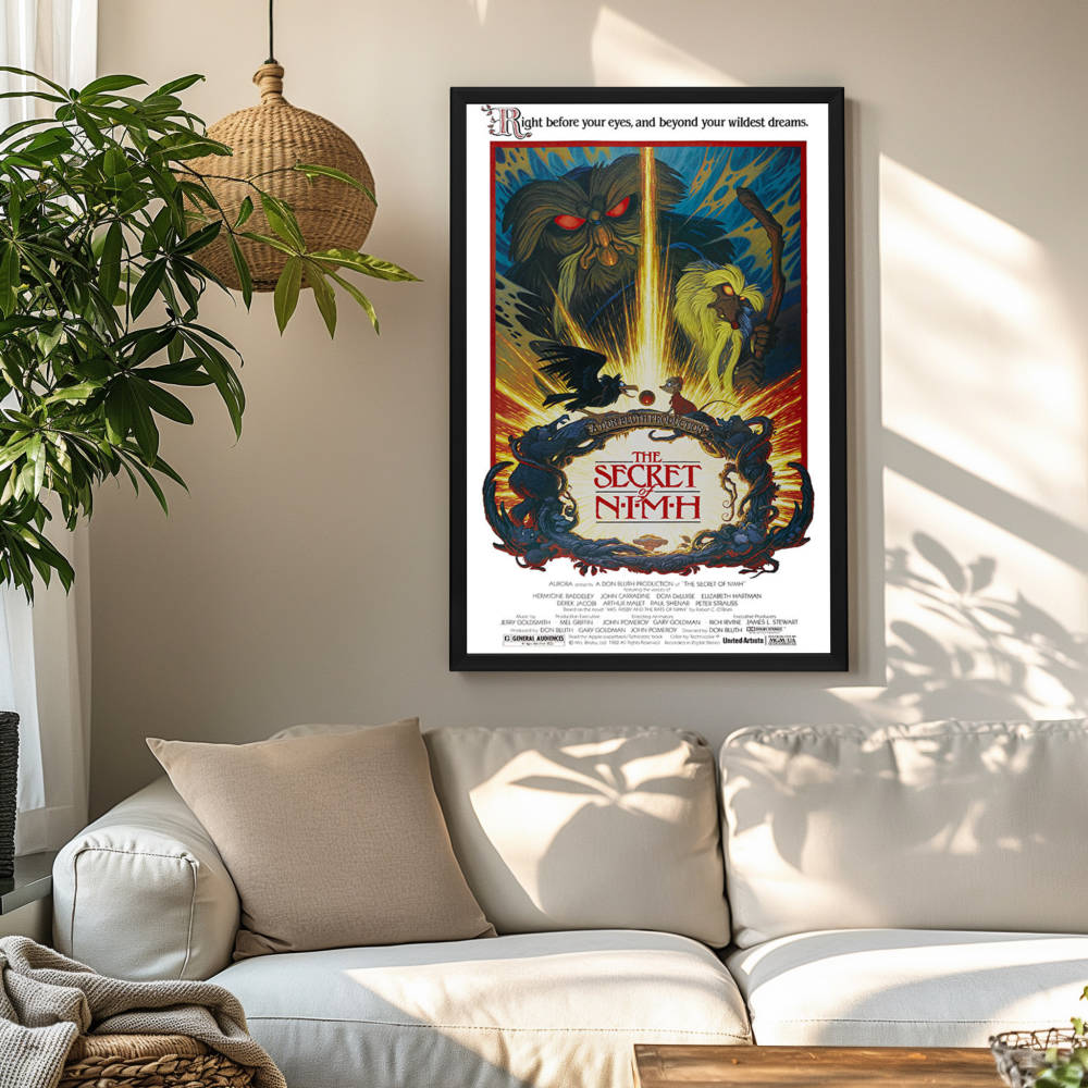 "Secret of NIMH" (1982) Framed Movie Poster