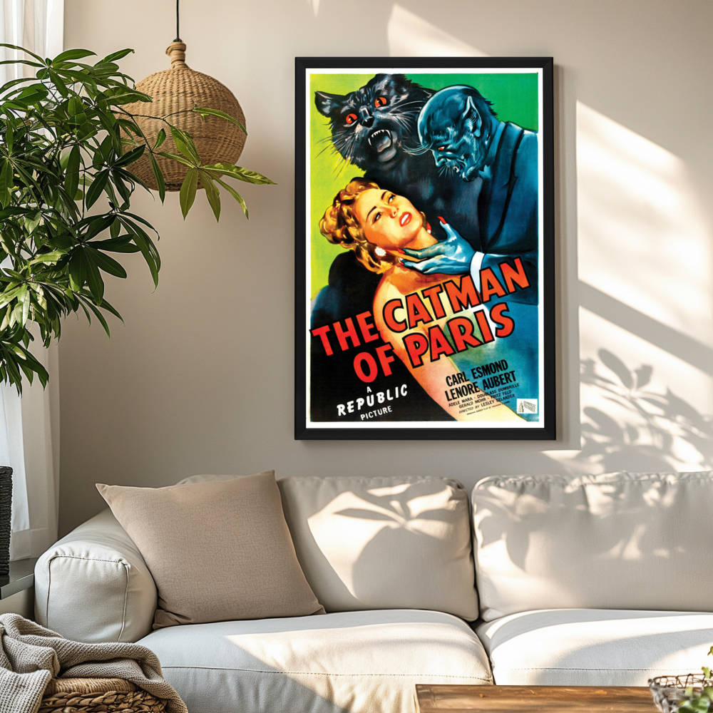 "Catman Of Paris" (1946) Framed Movie Poster