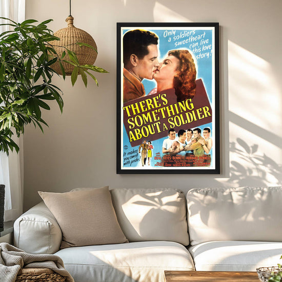 "There's Something About A Soldier" (1943) Framed Movie Poster