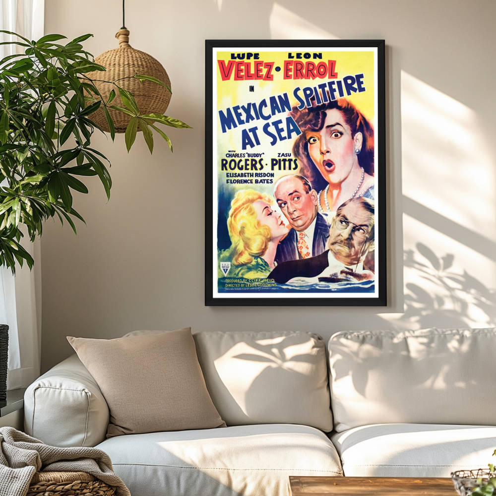 "Mexican Spitfire At Sea" (1942) Framed Movie Poster