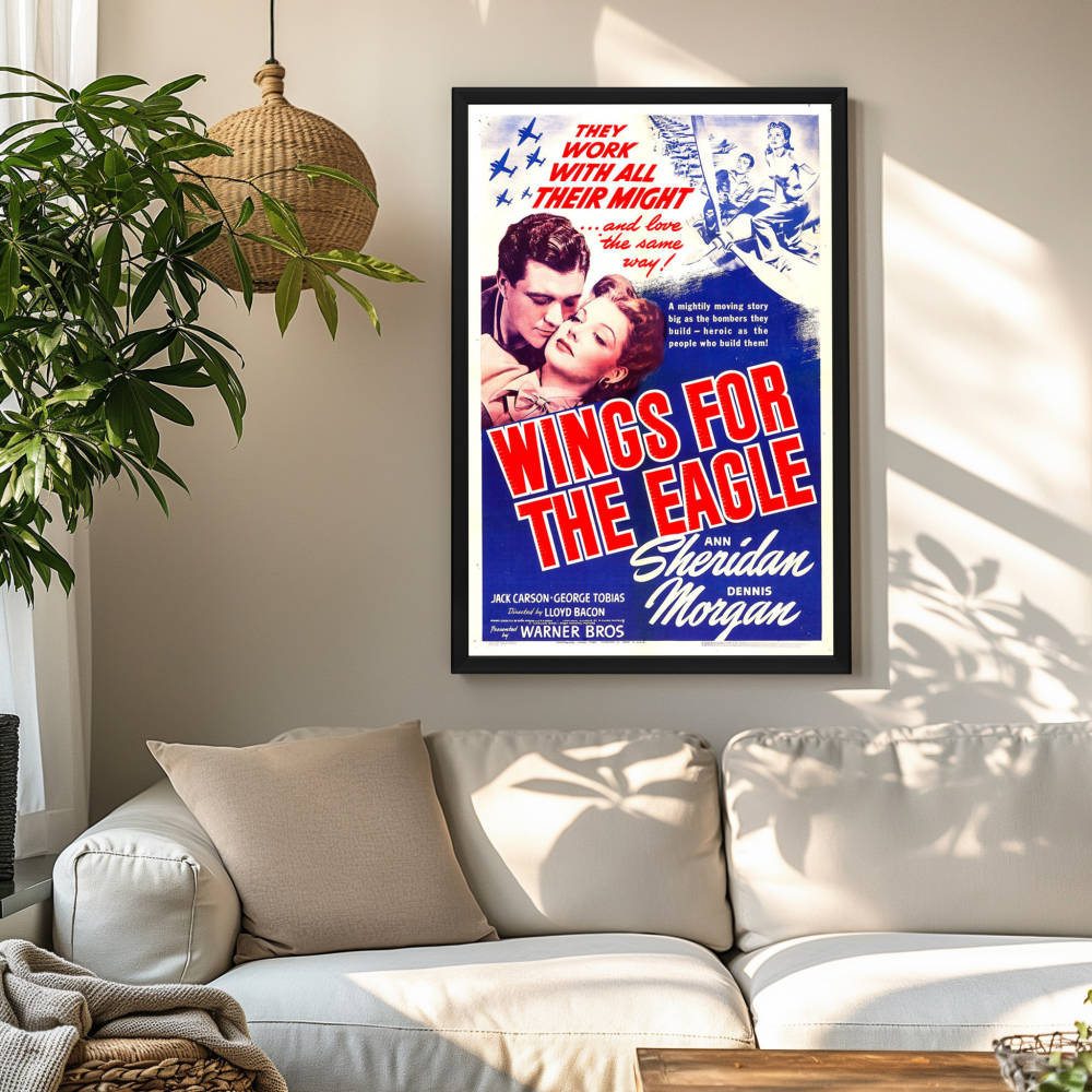 "Wings For The Eagle" (1942) Framed Movie Poster