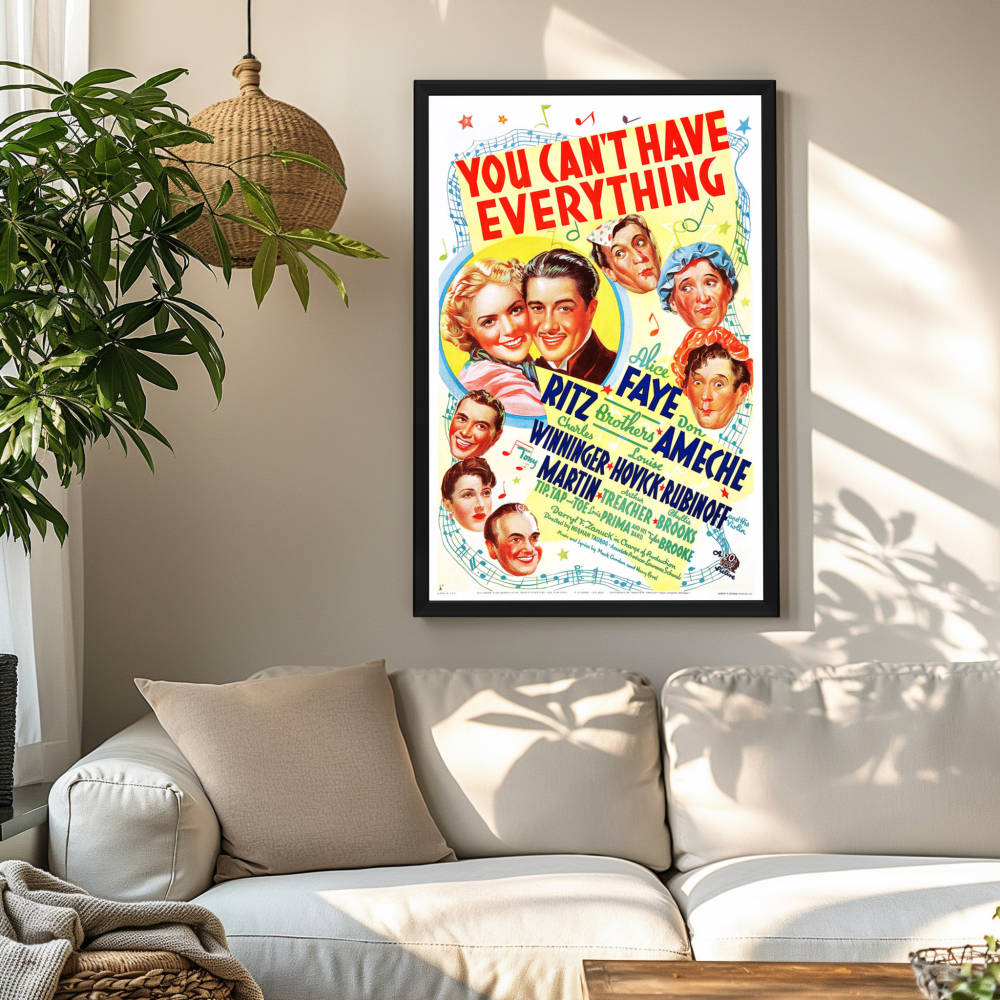 "You Can't Have Everything" (1937) Framed Movie Poster