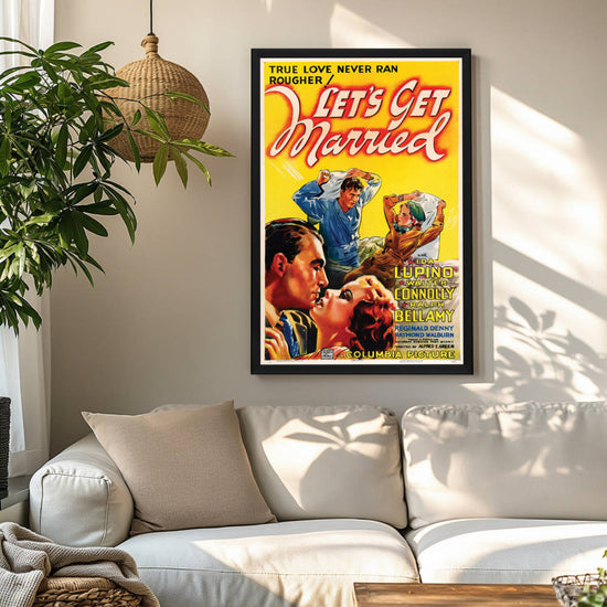 "Let's Get Married" (1937) Framed Movie Poster