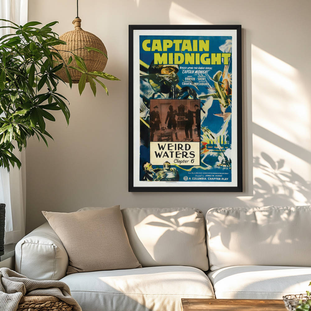 "Captain Midnight" (1942) Framed Movie Poster